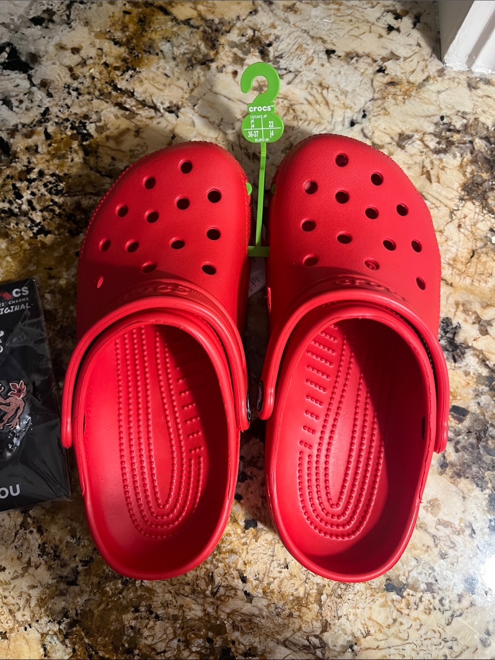 NWT Kids Crocs Bright Red